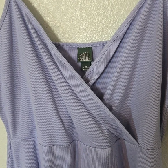 Wild Fable | NWT Blue Ribbed Jersey Skater Dress Size XL - Picture 6 of 10